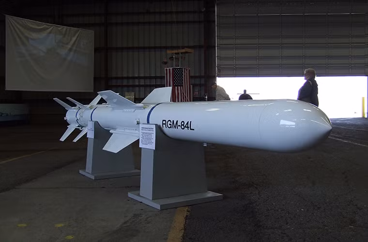 Tuy được xếp vào hàng "sát thủ diệt hạm", nhưng giới hạn lớn nhất của Harpoon chính là tầm bắn hạn chế của nó chỉ từ 124km và tùy phiên bản khác nhau tầm bắn của Harpoon có thể được cải thiện nhưng nhìn chung, nó không thể so sánh được với tên lửa chống hạm của Nga hay Trung Quốc. Một tên lửa Harpoon được trang bị một đầu đạn nặng 221kg và có thể đạt tới vận tốc 863km/h khi di chuyển đến gần mục tiêu.