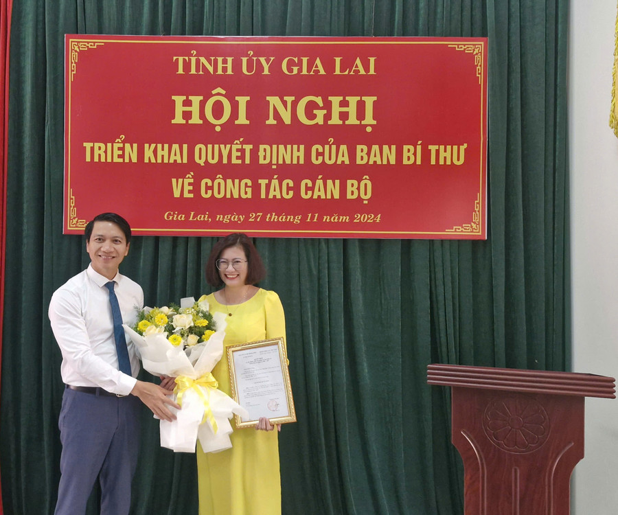 Chuẩn y Phó Chủ nhiệm Ủy ban Kiểm tra Tỉnh ủy Gia Lai Chuan y Pho Chu nhiem Uy ban Kiem tra Tinh uy Gia Lai