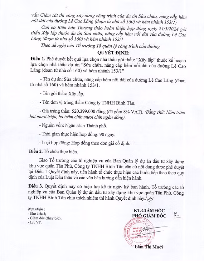 TP HCM: Công ty Bình Tân trúng gói thầu sửa chữa đường Đinh Liệt - Hình 2 TP HCM: Cong ty Binh Tan trung goi thau sua chua duong Dinh Liet-Hinh-2