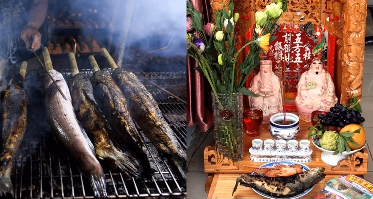 Với sức sống mãnh liệt và khả năng sinh tồn tốt trong nhiều điều kiện khác nhau, cá lóc còn tượng trưng cho nỗ lực và sự thành công. Ảnh Internet