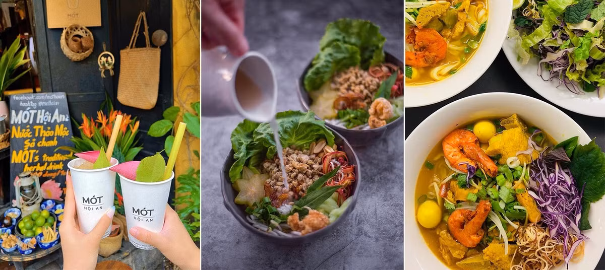 Hội An không chỉ có cảnh đẹp mà còn nổi tiếng với nền ẩm thực phong phú. Du khách có thể thưởng thức những món ăn đặc sản như cao lầu, mì Quảng... đến bánh mì Phượng trứ danh. Ảnh Internet