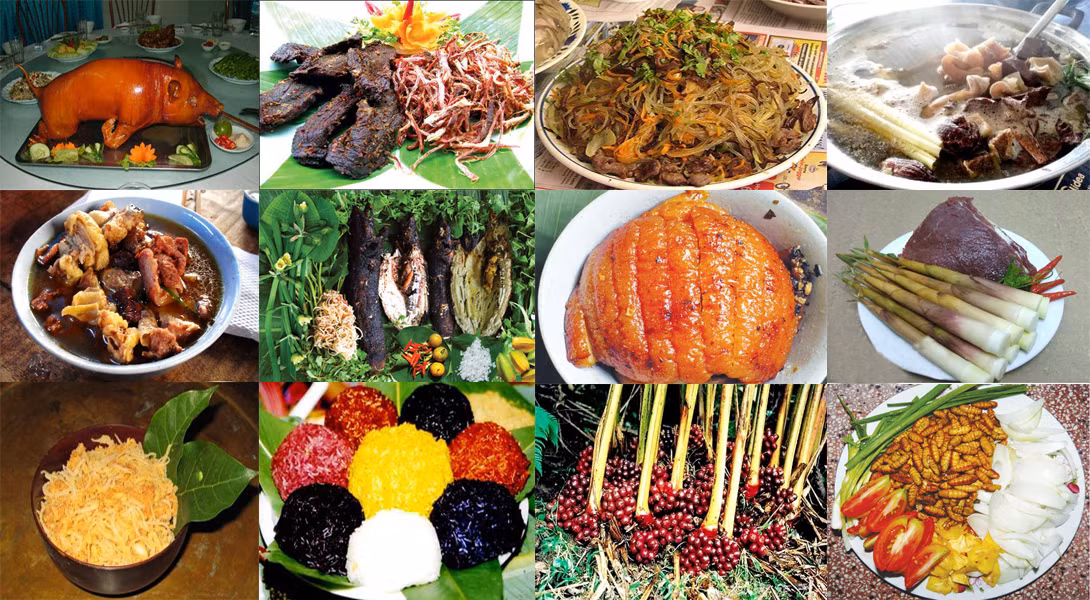 Không chỉ hút khách du lịch với những cảnh sắc thiên nhiên đẹp như tranh vẽ, Lai Châu còn có rất nhiều món ngon làm xiêu lòng cả những thực khách khó tính nhất. Ảnh Internet