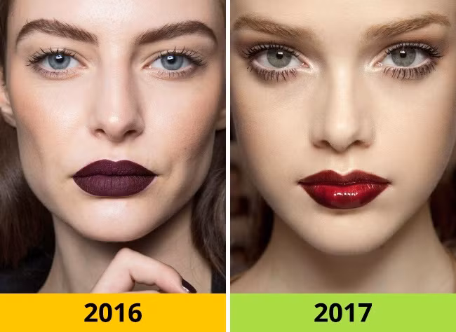 Dùng son môi bóng, mọng nước dự kiến sẽ hot hơn mốt son môi thâm lì.