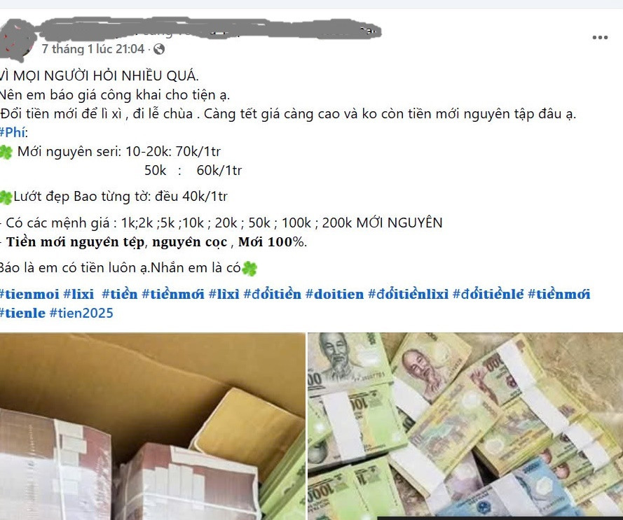 Cảnh báo nhiều rủi ro pháp lý khi đổi tiền mới qua mạng - Hình 2 Canh bao nhieu rui ro phap ly khi doi tien moi qua mang-Hinh-2