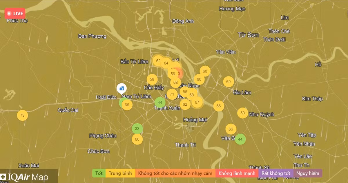 Ngay 27/01: Chat luong khong khi Ha Noi da cai thien