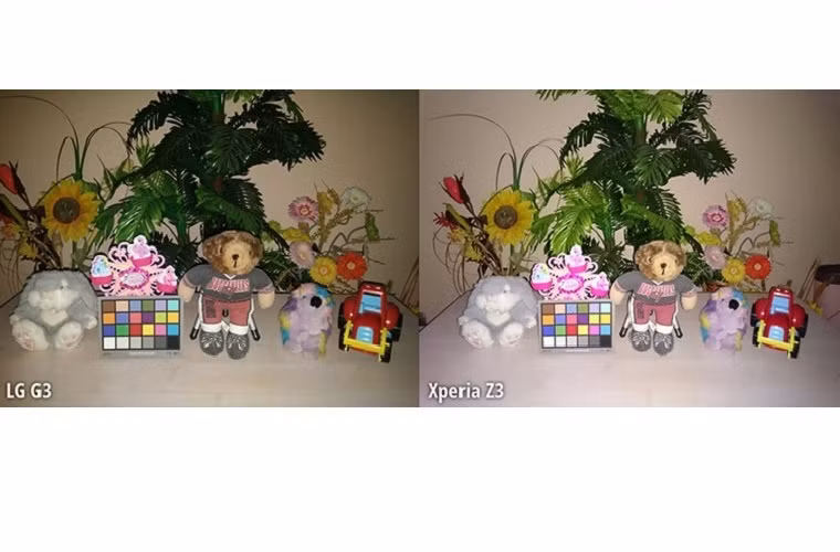 7. Câu chuyện thứ 7: Nếu bạn sử dụng đèn flash khi khung cảnh có ánh sáng yếu thì G3 lại nổi trội hơn khi cho ra hình rất trơn tru, ánh sáng tốt, màu sắc khá thật và không bị bóng mờ. Z3 cho ra hình thiếu bóng mịn, có quầng làm mờ đi các đối tượng bên trong ảnh.