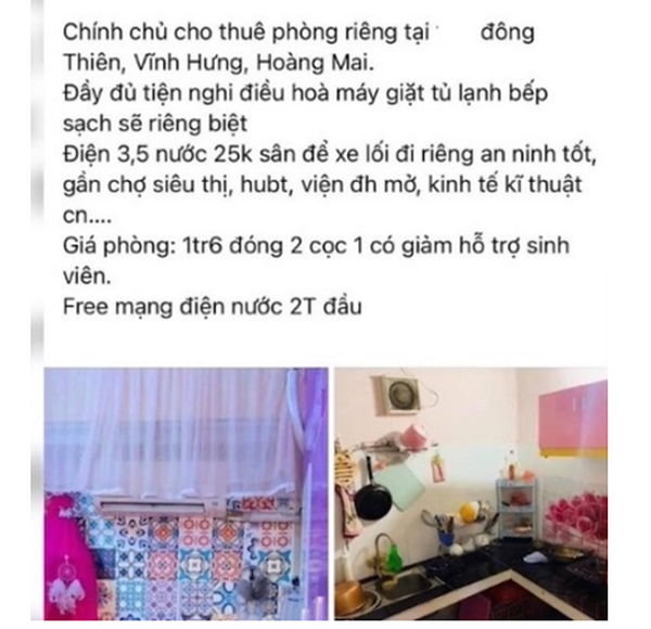 Canh bao thu doan lua dao khi thue phong tro o Ha Noi