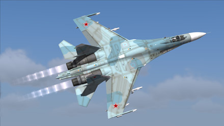 Su-27 có chiều dài 21,9 m, sải cánh dài 14,7 m, chiều cao 5,93 m , diện tích cánh 62 m². Su-27 được thiết kế điều khiển bởi 1 phi công. Trọng lượng rỗng của tiêm kích ở mức 16 tấn, trọng lượng cất cánh khoảng 23 tấn, trọng lượng cất cánh tối đa là 33 tấn.