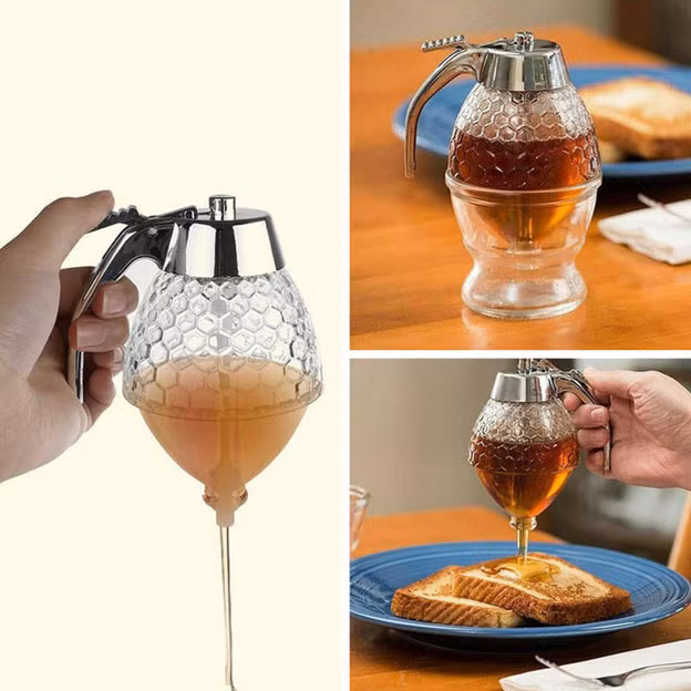 Chỉ cần nhấn tay cầm để điều chỉnh lượng mật ong bạn cần