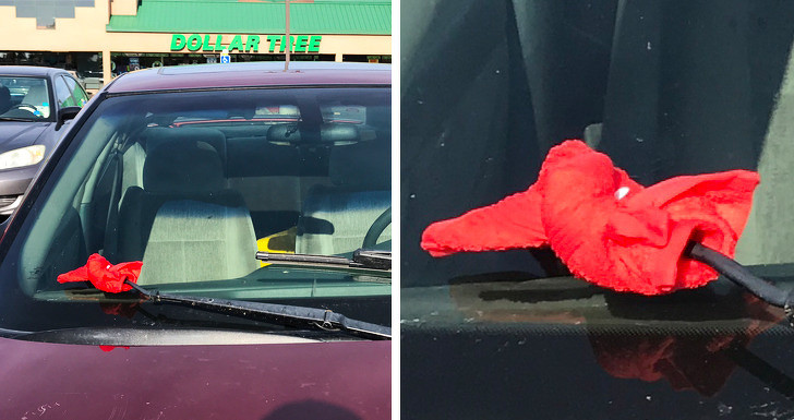 Cây lau kính chắn gió bị hỏng, một người lười biếng nhanh chóng nghĩ ra cách mới tiết kiệm và hiệu quả không kém thay mới.