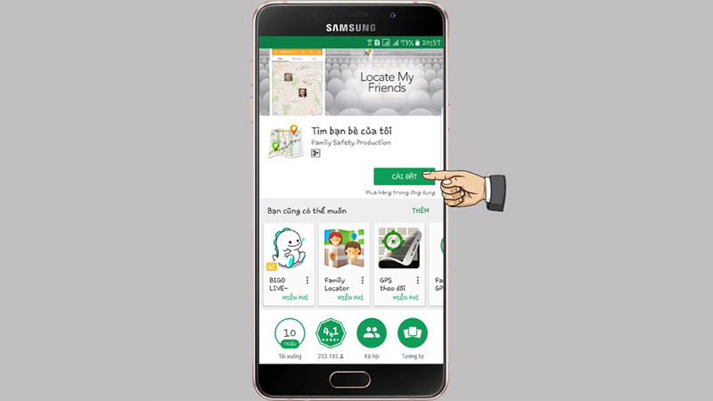 Bước 2: Mở ứng dụng sau khi cài đặt hoàn tất > Chọn "Tiếp theo".