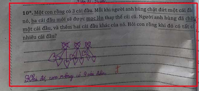 Bai toan 'chat dau rong' cua hoc sinh tieu hoc khien phu huynh hoang mang