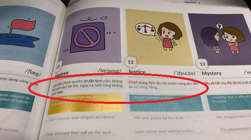 Sach “Hack nao 1.500 tu tieng Anh” bia dat, phan cam: 