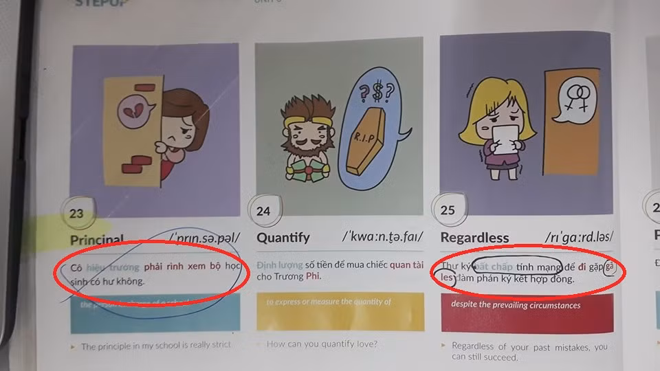 Sach “Hack nao 1.500 tu tieng Anh” bia dat, phan cam: 