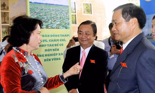 Ong Le Minh Hoan tai dac cu Bi thu Tinh uy Dong Thap