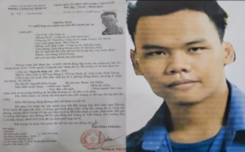 Lợi dụng sơ hở trong công tác canh gác, An đã đào thoát ra ngoài. Ngày 15/7, Công an TPHCM vừa phát đi thông báo gửi nhiều đơn vị liên quan đề nghị phối hợp truy bắt tử tù dương tính COVID-19 vượt ngục.