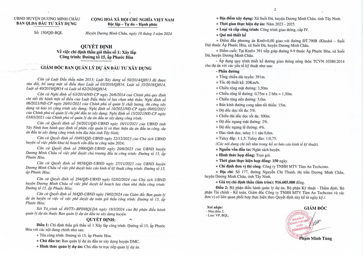 Tay Ninh: Cty Tam An Techcons 2 ngay lien tiep trung 4 goi thau-Hinh-3