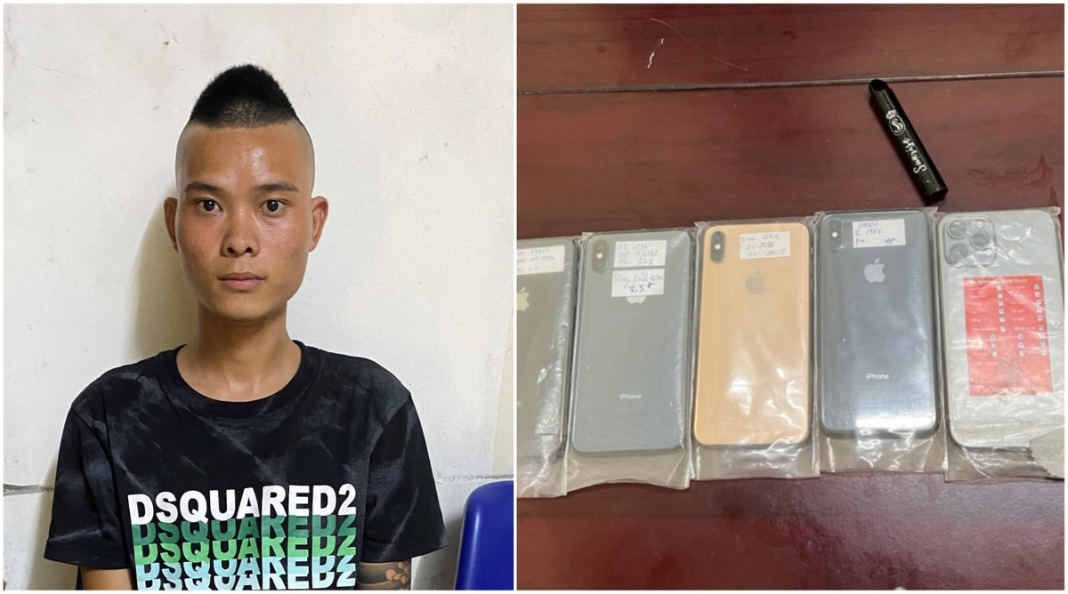 Nghe An: Bat nam thanh nien 2 lan dot nhap cua hang trom 14 iPhone
