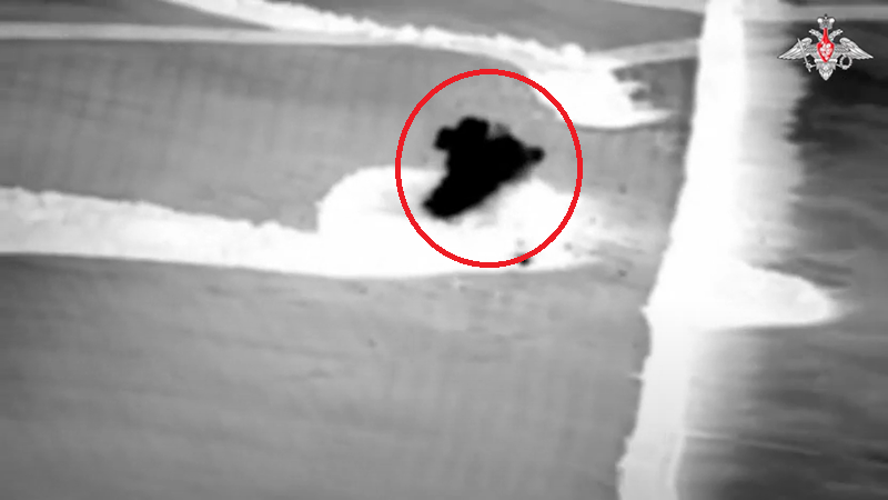 Theo Bộ Quốc phòng Nga, sau cuộc tấn công, 12 xe chiến đấu bọc thép, 5 xe bán tải và tới 80 tay súng của Lực lượng Vũ trang Ukraine đã bị phá hủy. Ảnh: Bộ Quốc phòng Nga.