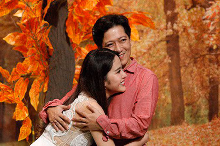 Cách đây 1 năm, Nam Em một mực khẳng định cô và Trường Giang từng hẹn hò trong 30 ngày. Tuy nhiên, Trường Giang phủ nhận hoàn toàn. Ảnh: Vietnamnet