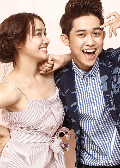 Quốc Bảo từng hợp tác với Nhã Phương khi mời cô diễn xuất trong MV đầu tay. Ảnh: Yeah1