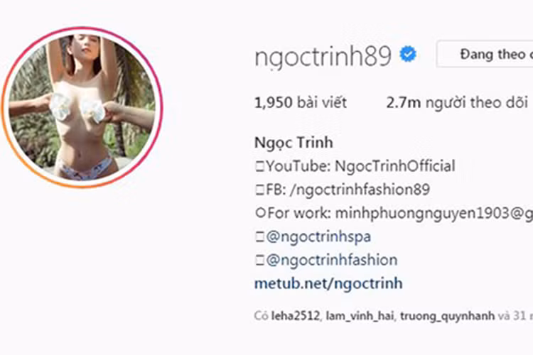 Sau ồn ào mặc phản cảm trên thảm đỏ Cannes, Ngọc Trinh tiếp tục bị chỉ trích vì đăng ảnh khỏa thân và bán nude tại Bali.