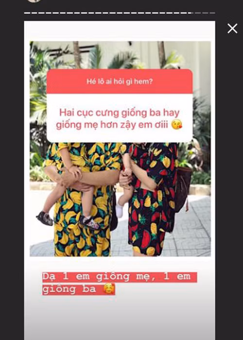 Vo Hoai Lam khoe anh hai con gai, tiet lo dieu dac biet