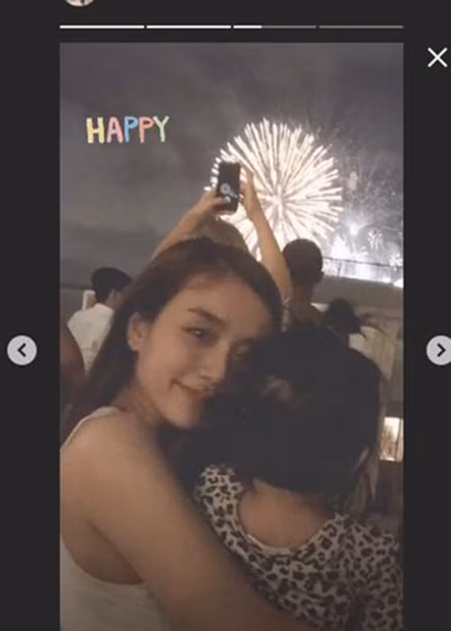 Gần đây, bà xã của Hoài Lâm chia sẻ ảnh bên một cô con gái nhưng giấu mặt bé.