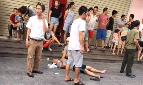 Vu no o chung cu Linh Dam: Cong an lam viec voi cac doi tuong lien quan