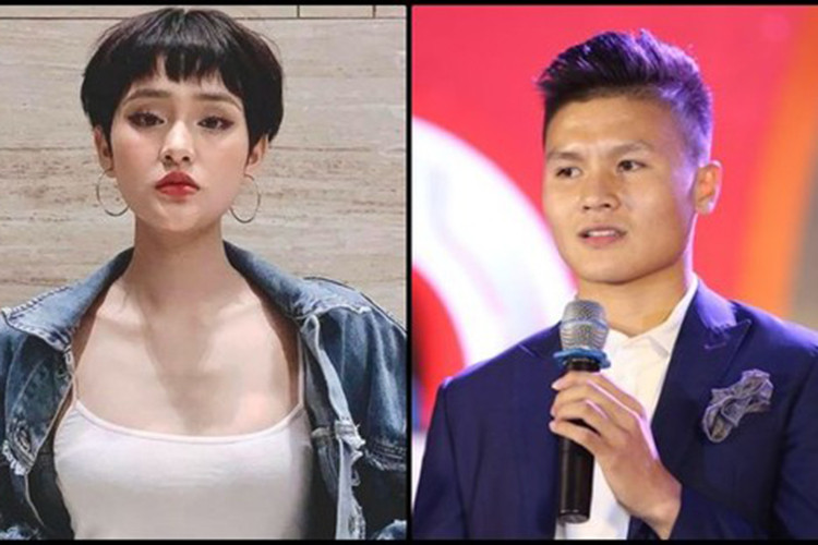 Cụ thể, khi Hiền Hồ viết về cún cưng, Quang Hải bình luận: "Tự nhiên BTT bị đưa ra làm vật thế thân là sao?". Đáp lại, Hiền Hồ gọi nam cầu thủ là anh dù cả hai bằng tuổi. Ảnh: Saostar