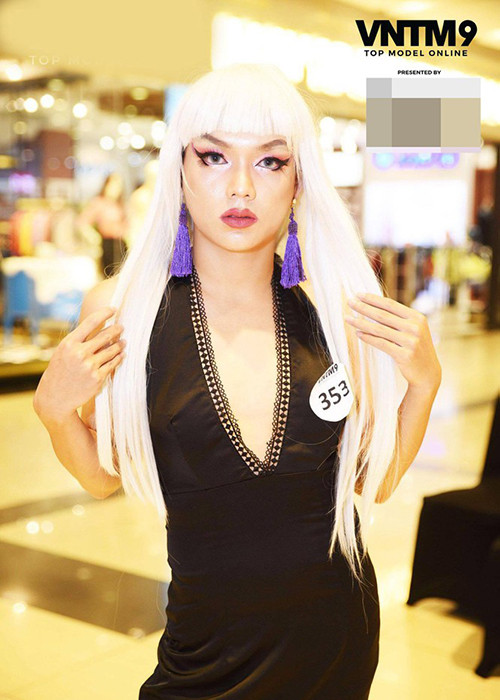 Giành vé vào nhà chung Vietnam's Next Top Model 2019, Phạm Văn Thoại cũng không ít lần giả gái. Ảnh: Tiền Phong