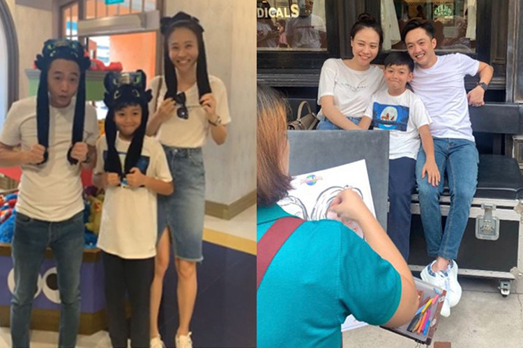 Không lâu sau đám cưới, Đàm Thu Trang cùng chồng và con riêng đi du lịch trước khi cậu nhóc bước vào năm học mới.