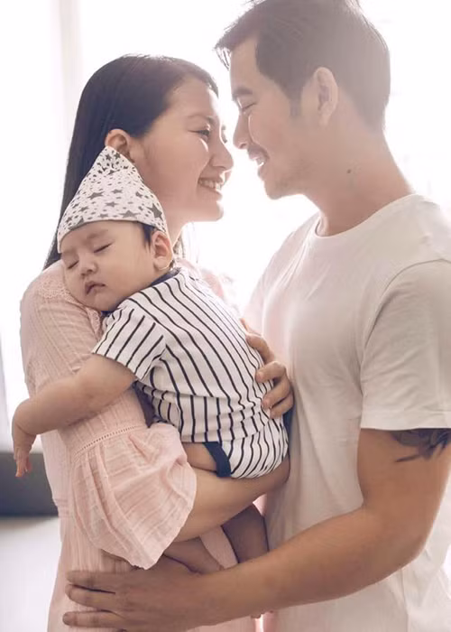 Chia sẻ về bí quyết để giữ cho gia đình hạnh phúc, Thanh Bình khẳng định, cả hai tìm đến với nhau là để cho nhau hạnh phúc.