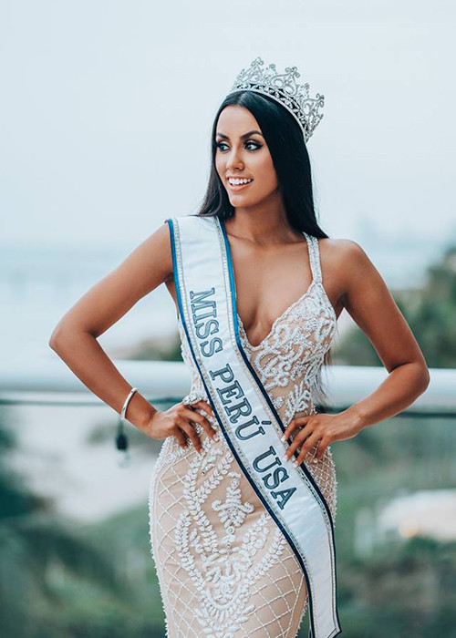 Đại diện Peru là một trong số những thí sinh được đánh giá cao trước thềm cuộc thi Hoa hậu Hòa bình Quốc tế 2019.