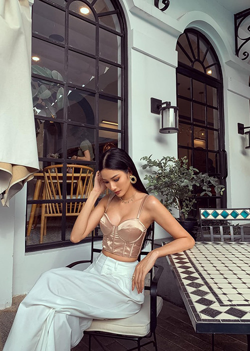 Á hậu 1 cuộc thi Hoa hậu Hoàn vũ Việt Nam 2017 từng sở hữu vòng một khá khiêm tốn.