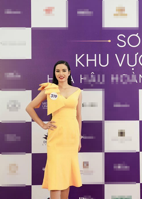 H’luai H’wing đã được H'hen Niê hướng dẫn catwalk ở phần thi trang phục áo tắm. Ảnh: BTC