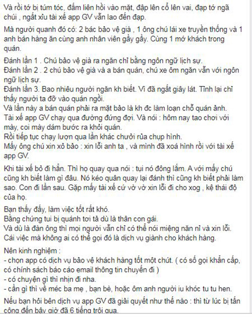 Dien vien Kim Nha to bi tai xe GO-VIET danh ngat xiu-Hinh-4