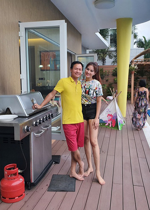 Vũ Thu Phương khoe chồng khéo nấu ăn khiến nhiều người ghen tỵ.