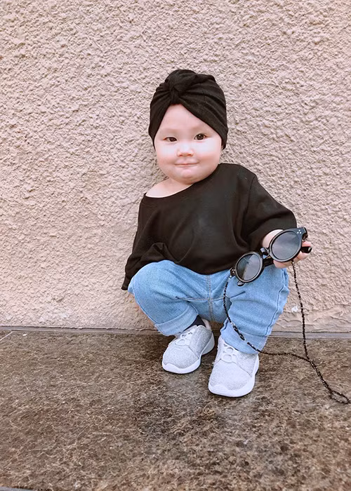 Con gái của Trà Ngọc Hằng trở thành mẫu nhí khi mới 1 tuổi.