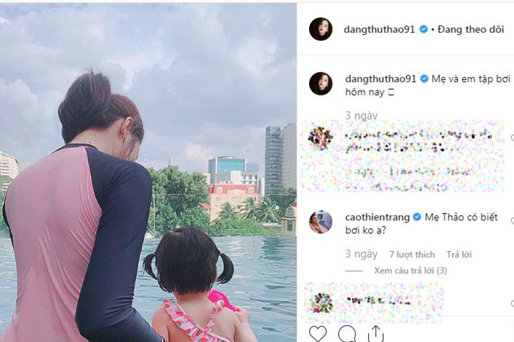 Con gái của Đặng Thu Thảo đã được hơn 1 tuổi.