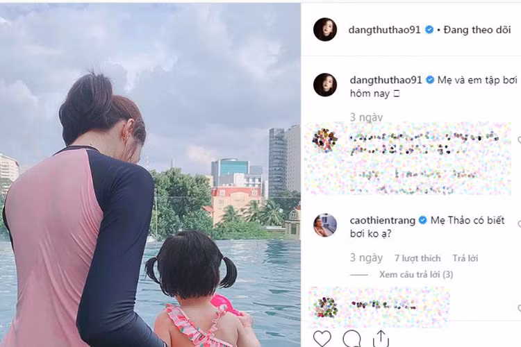 Con gái của Đặng Thu Thảo đã được hơn 1 tuổi.