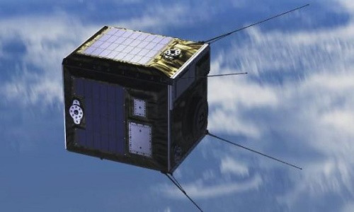 Vệ tinh chứa những viên bi tạo mưa sao băng nhân tạo của ALE.(Nguồn: CS Monitor)