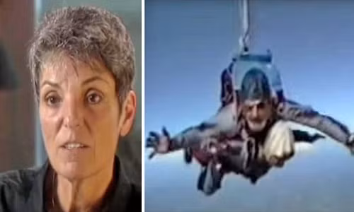 Chuyến nhảy dù như một định mệnh, Josie kể lại câu chuyện của mình trong một chương trình truyền hình (Ảnh: Internet)