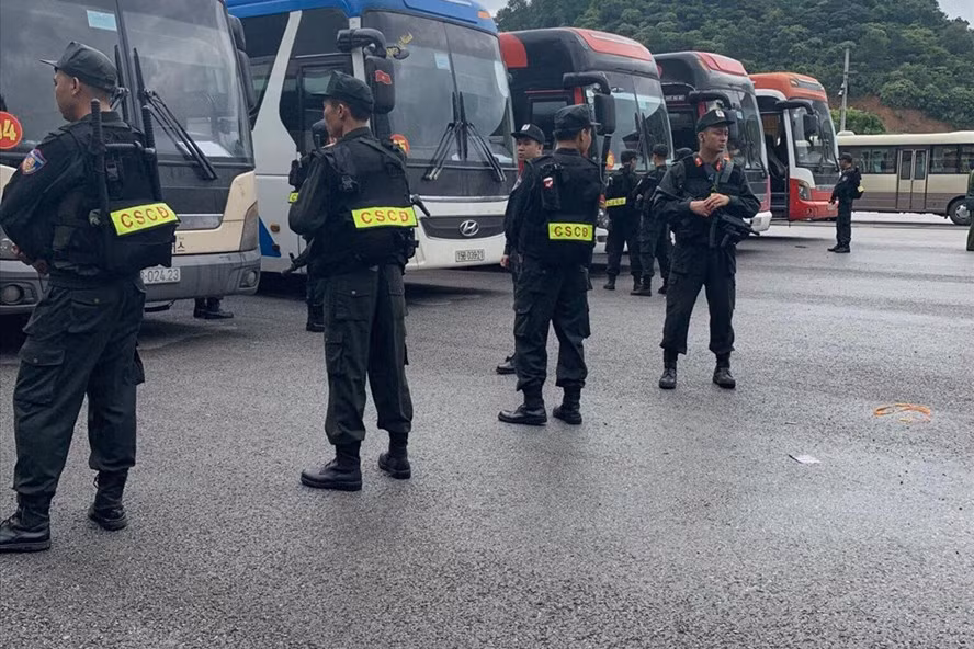 Ngoài lực lượng bộ đội Biên phòng, lực lượng CSCĐ cũng được huy động cho nhiệm vụ.