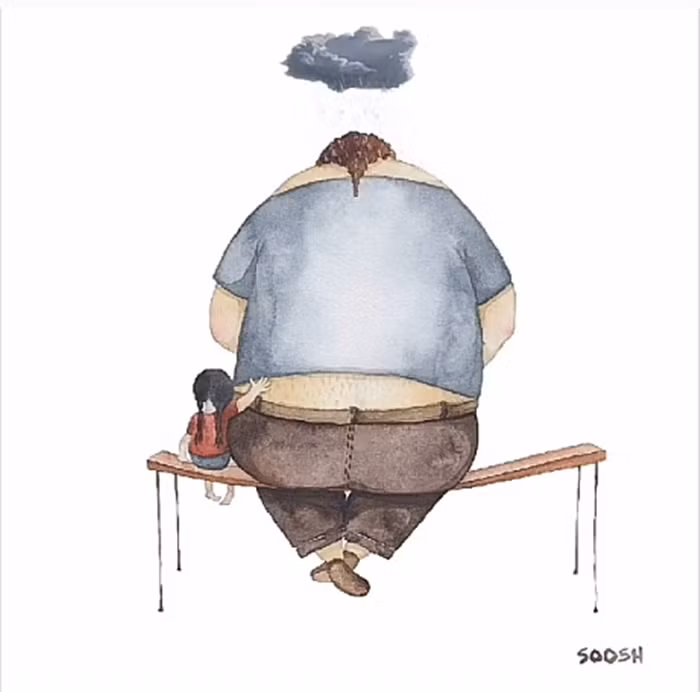 Khi cha buồn bã, cô con gái bé nhỏ luôn có mặt bên cạnh và làm cho mọi việc khác đi. Con đã mang đến cho cha niềm vui, sự thanh thản và xóa tan những nỗi buồn.