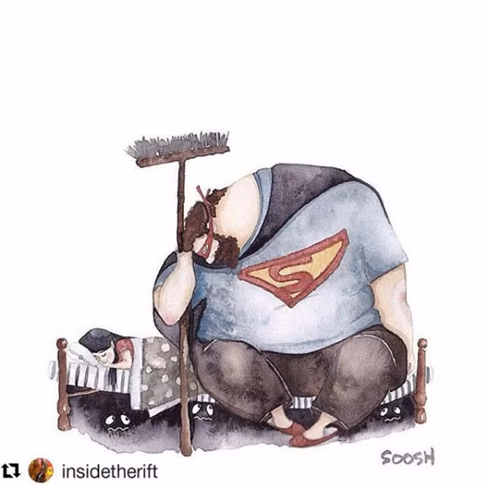 Tác giả của bộ tranh minh họa này luôn muốn có mối quan hệ thật tình cảm với cha mình. Tuy nhiên, cha cô lại không phải là người thích thể hiện tình cảm ra ngoài, chính vì thế mà hai cha con luôn lạnh lùng với nhau.