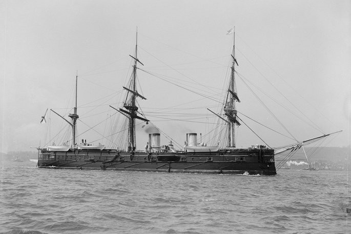 Tàu Dmitrii Donskoi ở cảng New York năm 1893. (Ảnh: US Navy).