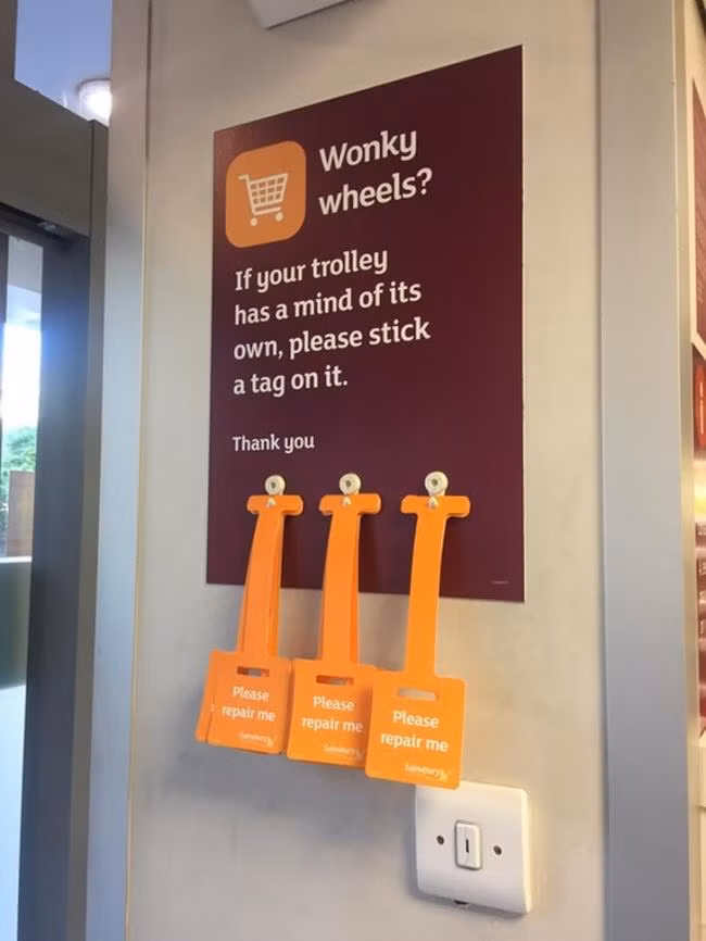 Thẻ yêu cầu sửa chữa những gì bị hỏng hóc của bạn.