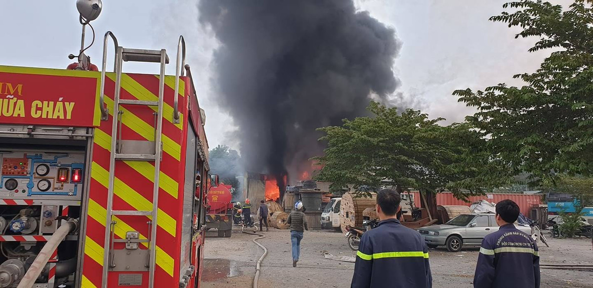 Theo một số tiểu thương chợ Xanh Linh Đàm cho biết, vào thời điểm trên đám cháy bùng lên dữ dội, cột khói đen cao hàng chục mét. Lúc này tiểu thương huy động toàn bộ máy bơm trong chợ nỗ lực dập lửa đồng thời hô hoán nhau giải cứu hàng hoá ra ngoài.