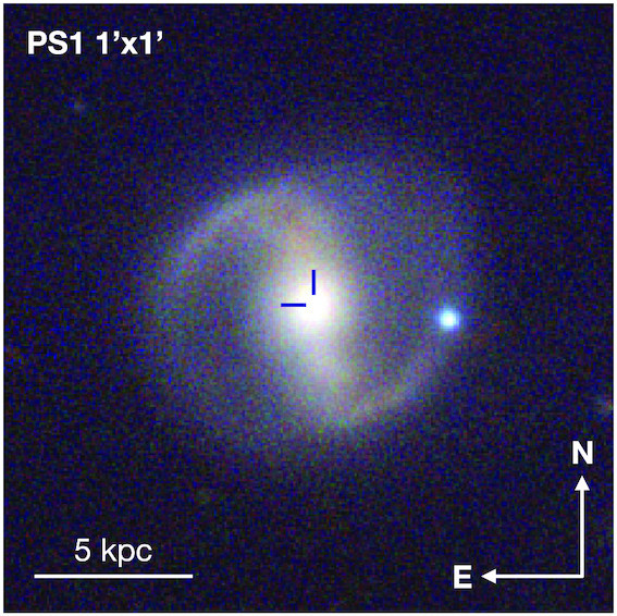 Ảnh chụp tia X từ Chandra cho thấy, ngôi sao tiếp theo đang dần bị kéo vào hố đen ở trung tâm khung hình. Nhưng trước khi bị xé nát giống như AT2019qiz, nó liên tục bị bắn phá bởi những gì còn lại của nghĩa địa sao mỗi 48 giờ một lần. Ảnh NASA